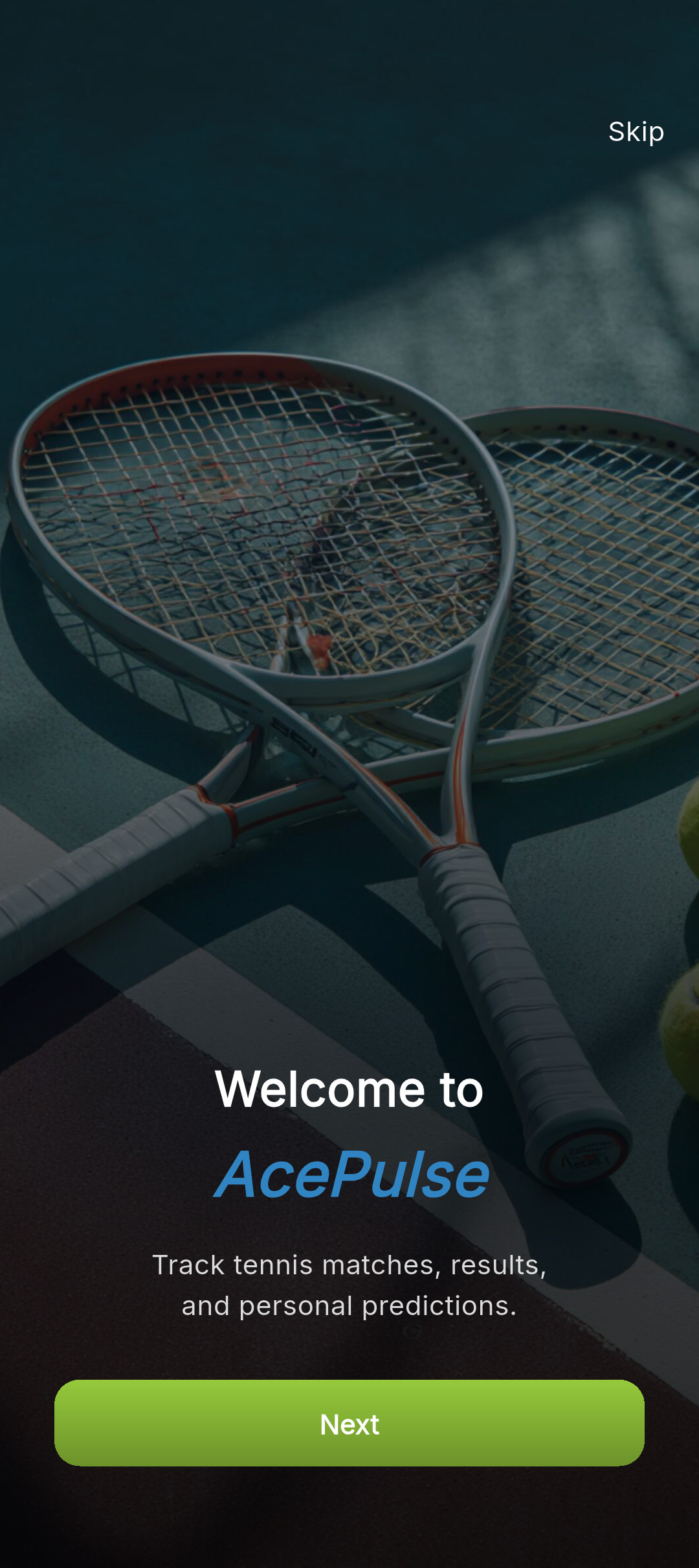 1x Tennis Match Tracker screenshot